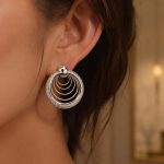 خرید گوشواره حلقه‌ای چندلایه