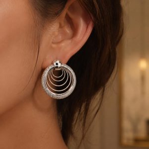 خرید گوشواره حلقه‌ای چندلایه